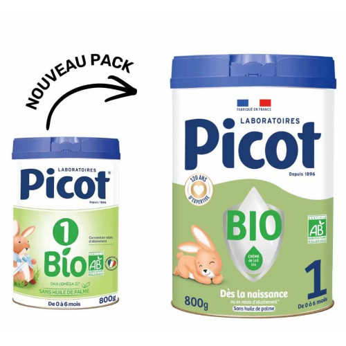 Picot Lait 1er Age Bio 800g - Nourriture Bébé