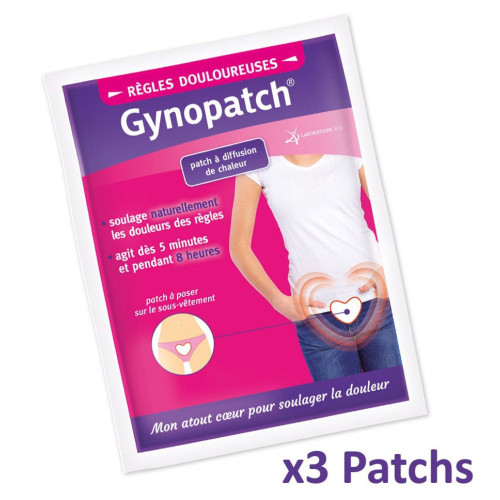 Gynopatch Soulage Règles Douloureuses 3 Patchs - Efficacité 8h