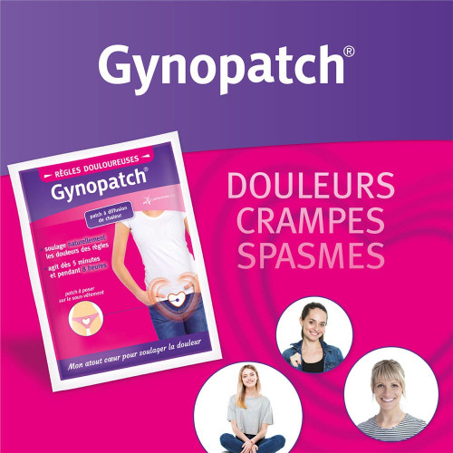 Gynopatch Soulage Règles Douloureuses 3 Patchs - Efficacité 8h