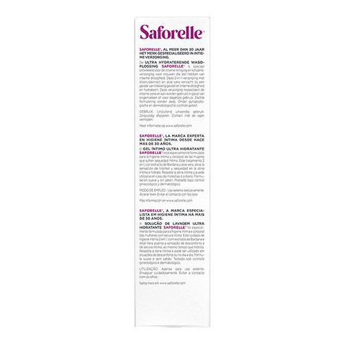 Saforelle Soin Lavant Ultra Hydratant 250ml - Apaise Sécheresse Intime