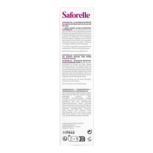 Saforelle Soin Lavant Ultra Hydratant 250ml - Apaise Sécheresse Intime