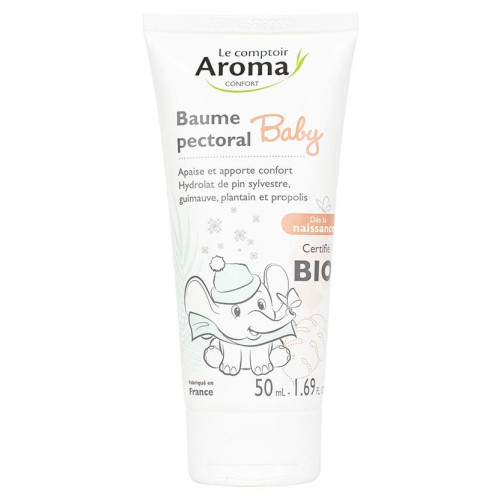 Le Comptoir Aroma Baume Pectoral Baby Bio 50ml - Apaise et Confort