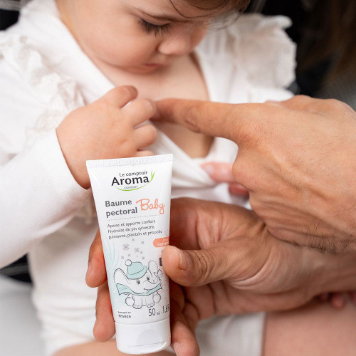 Le Comptoir Aroma Baume Pectoral Baby Bio 50ml - Apaise et Confort