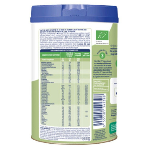 PICOT Lait Croissance Bio 800g - De 10 mois à 3 ans
