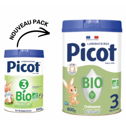 PICOT Lait Croissance Bio 800g - De 10 mois à 3 ans