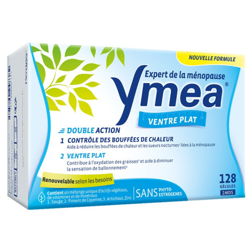 Yméa Ventre Plat 128 Gélules - Équilibre Ménopause et Digestion