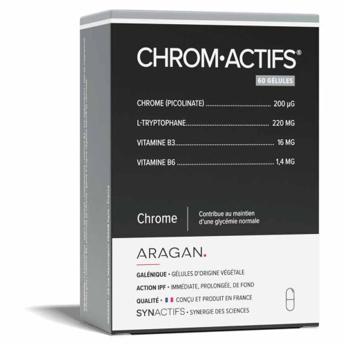 SynActifs Chromactifs 60 gélules - Glycémie et énergie normales