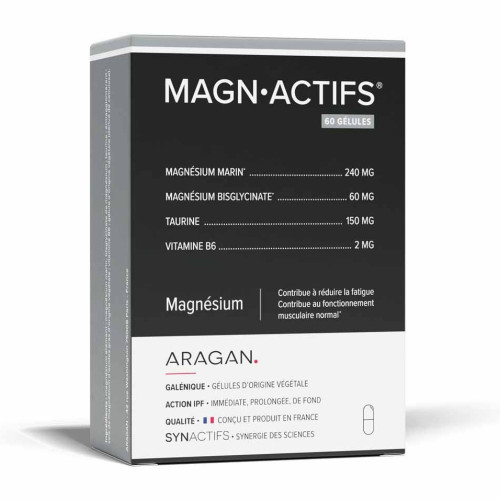 SynActifs Magnactifs 60 gélules - Réduit fatigue et booste énergie