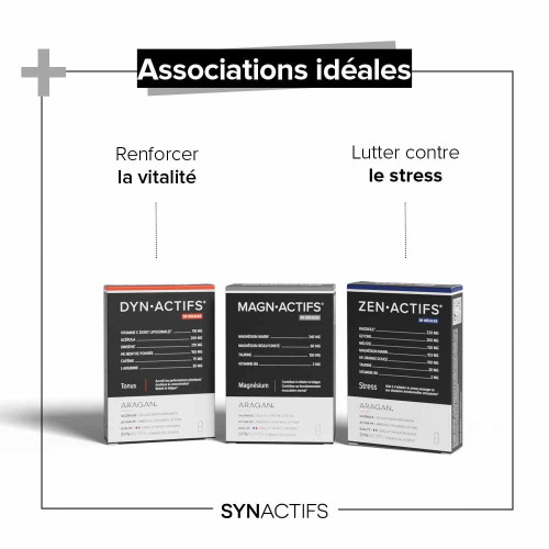 SynActifs Magnactifs 60 gélules - Réduit fatigue et booste énergie