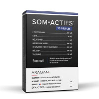 SynActifs SomActifs 30 Gélules - Sommeil Réparateur Naturel