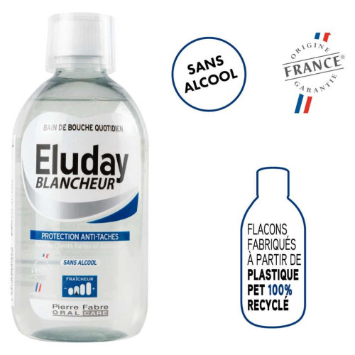 Pierre Fabre Eluday 500ml - Bain Bouche, Blancheur, Dents Sensibles