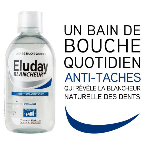 Pierre Fabre Eluday 500ml - Bain Bouche, Blancheur, Dents Sensibles