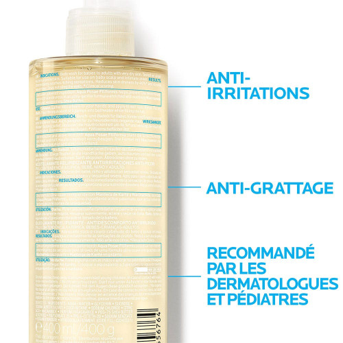 Lipikar Huile Lavante AP+ 400ml - Apaise Peaux Sèches et Eczéma