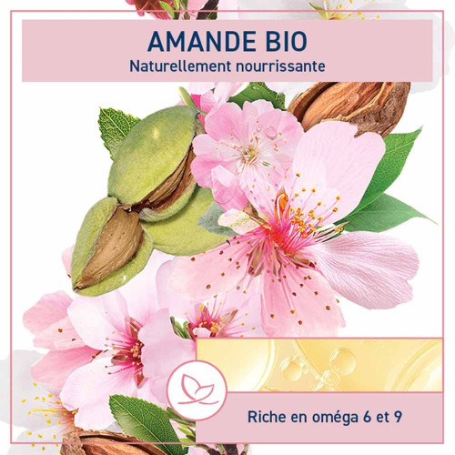 Gel Douche Amande Pêche de Vigne Natessance 1L - Douceur Végétale