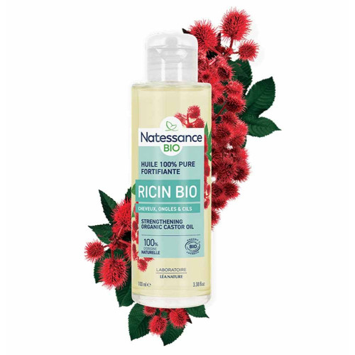Huile Ricin Bio Natessance 100ml - Soin Capillaire Nourrissant