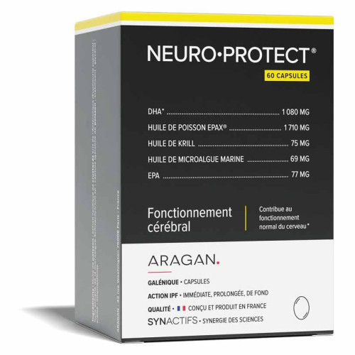 Synactifs Neuro-Protect 60 gélules - Oméga 3, DHA, EPA