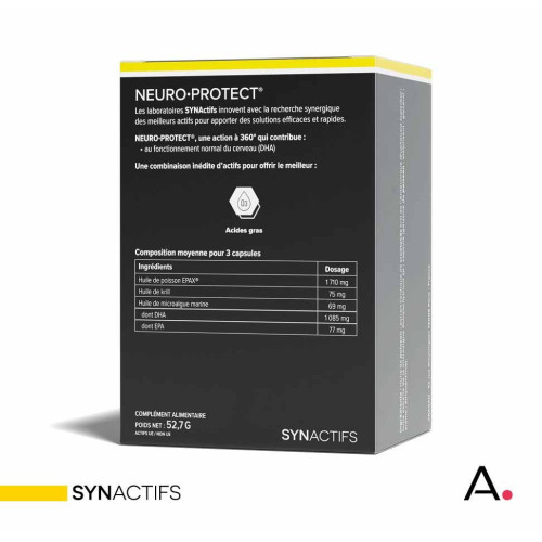 Synactifs Neuro-Protect 60 gélules - Oméga 3, DHA, EPA