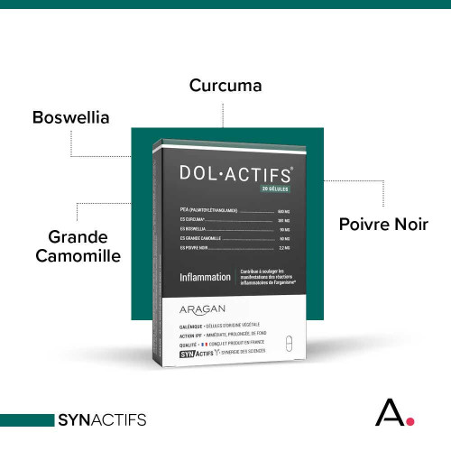 Synactifs Dolactifs Bio 15 Gélules - Soulage Inflammation