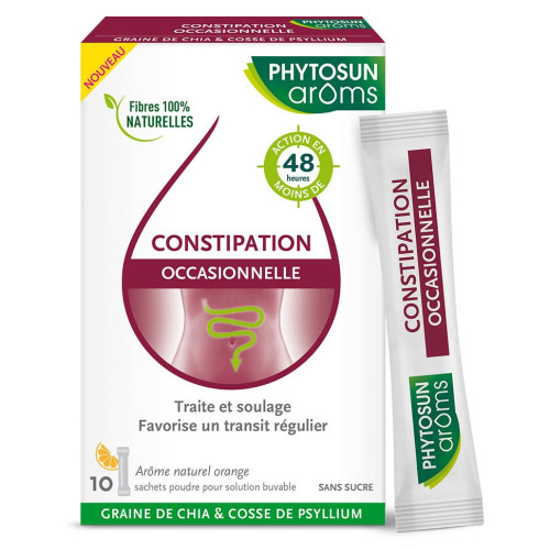 PhytoSun Arôms Constipation 10 Sachets - Soulagement Naturel