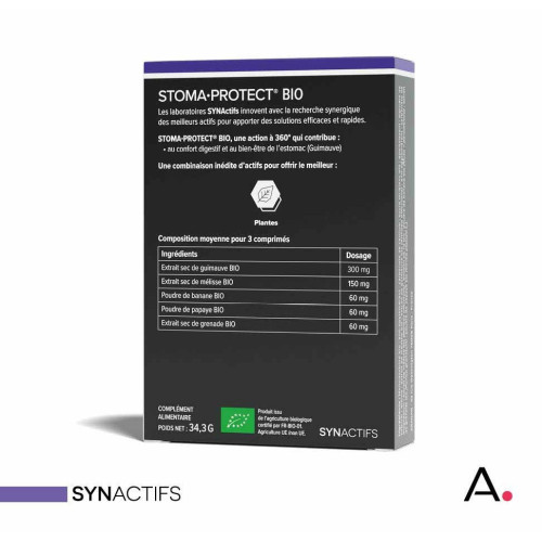 Synactifs Stoma Protect Bio 14 Comprimés - Soin Estomac Naturel