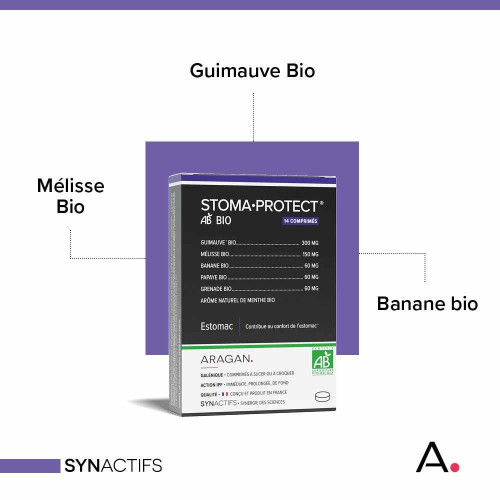 Synactifs Stoma Protect Bio 14 Comprimés - Soin Estomac Naturel