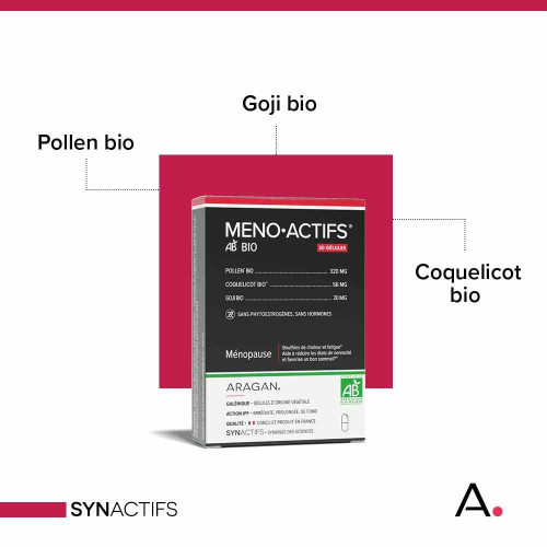 Synactifs Meno Actifs Bio: 30 Gélules Anti-Bouffées de Chaleur
