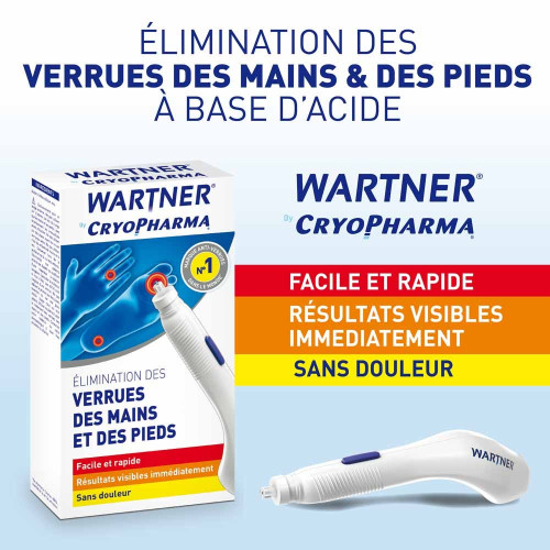 Cryopharma Wartner Classic 14ml - Elimine Verrues Mains Pieds