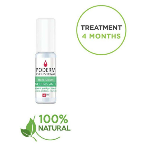 PODERM Huile-Sérum Nourrissante 8ml - Soin Ongles Secs et Cassants