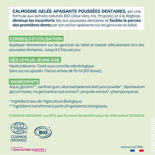 LAUDAVIE Calmosine 15ml - Apaise Poussées Dentaires Bébé