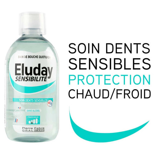 Pierre Fabre Eluday Bain Bouche 500ml - Dents Sensibles Renforcées
