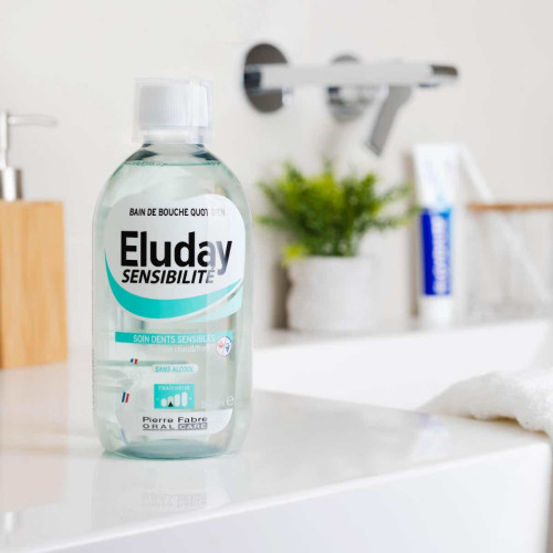 Pierre Fabre Eluday Bain Bouche 500ml - Dents Sensibles Renforcées