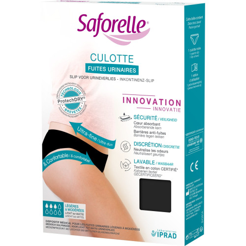 Saforelle Culotte Fuites Urinaires Taille 40 - Confort et Sécurité