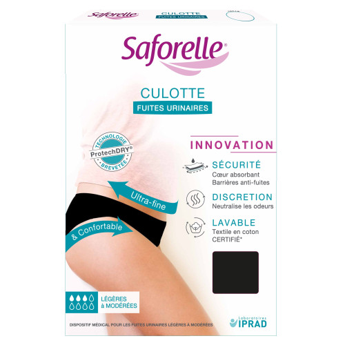 Saforelle Culotte Fuites Urinaires Taille 40 - Confort et Sécurité
