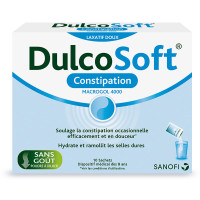 DulcoSoft Laxatif Doux 10 Sachets - Soulage la Constipation