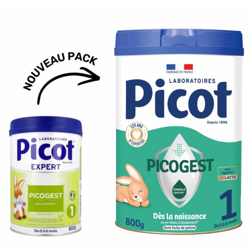 PICOT Lait Expert Picogest 1er âge 800g - Nutrition optimale 0-6 mois