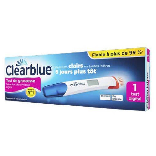 Clearblue Test Ultra Précoce Digital 1 Test - Détecte Grossesse