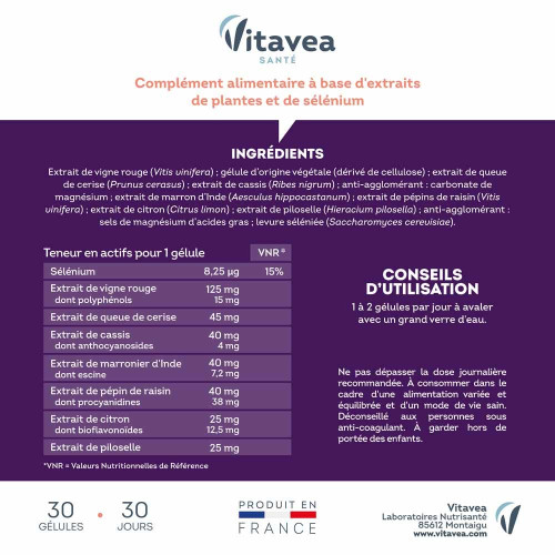 Manhae Circ Action 15+ 30 gélules - Jambes légères
