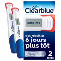 Clearblue Test Ultra Précoce 2 Tests - Détecte 6 Jours Plus Tôt