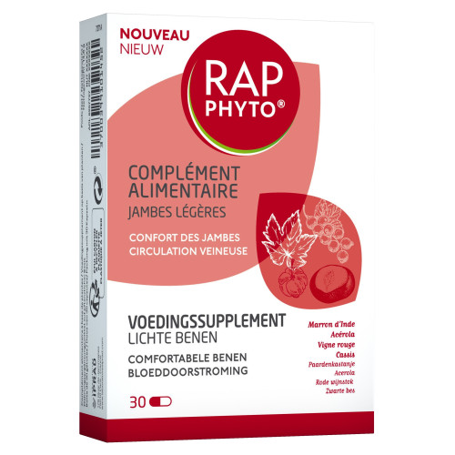 Rap Phyto Jambes Légères 30 Gélules - Confort Veineux