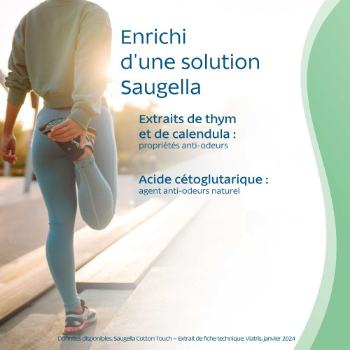 Saugella Cotton Touch Jour 28 Serviettes Confort Maximal