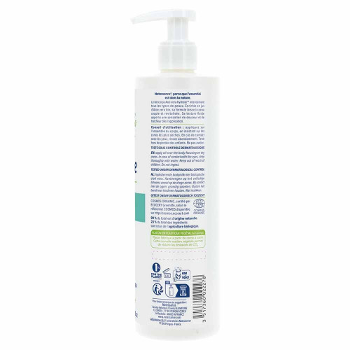 Natessance Lait Corps Aloe Vera Bio 400ml - Hydratation Intense