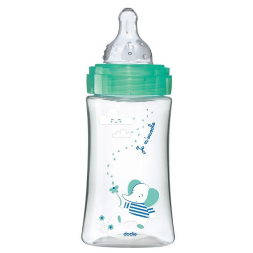 DODIE Biberon Initiation Anti-Colique Vert 270ml - Sein-Biberon