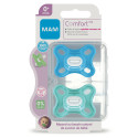 MAM Comfort 2 Sucettes Silicone 0+ Mois - Apaisantes, Orthodontiques