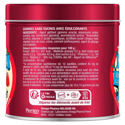 VALDA Pastilles Fruits Rouges Sans Sucres 1 Boite - Adoucit la Gorge