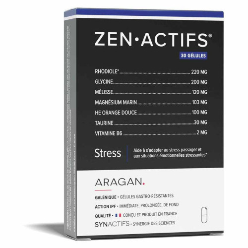 ARAGAN Synactifs Zenactifs 30 gélules - Réduit stress et fatigue