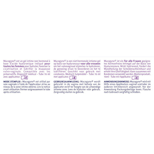 Mucogyne Gel Intime 70ml - Hydratation et Lubrification