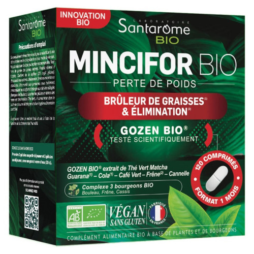 Santarome Mincifor Bio 120 Comprimés - Perte de poids efficace avec
