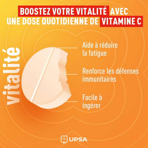 UPSA Vitalité Vitamine C 1000mg 20 Comprimés - Boost Énergie