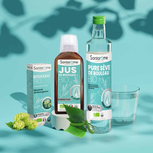 Santarome Bio Pure Sève de Bouleau 500ml - Reminéralisant Naturel