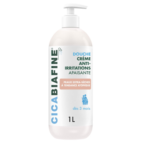 CICABIAFINE Crème Douche Apaisante 1000mL - Peaux Sèches